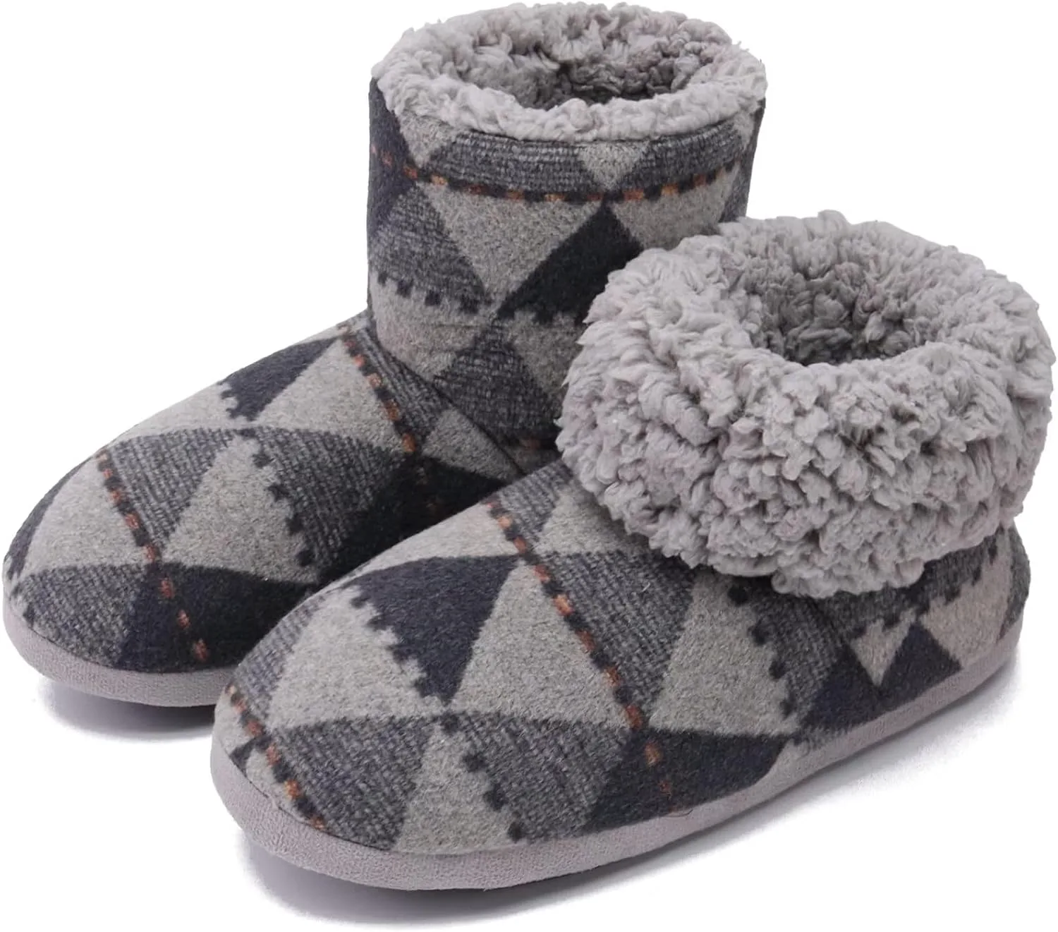 

GPOS Вязаные тапочки из каменной ваты для мужчин, теплые домашние, на мягкой подошве с эффектом памяти, мягкая резиновая подошва, серый