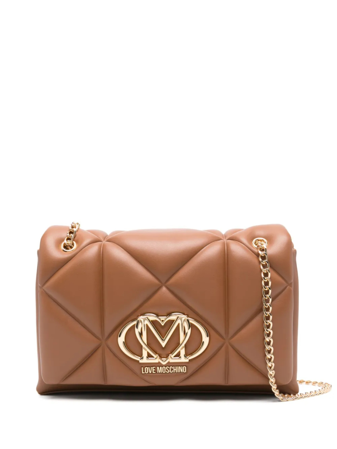 

Сумка через плечо с логотипом средней длины Love Moschino, коричневый