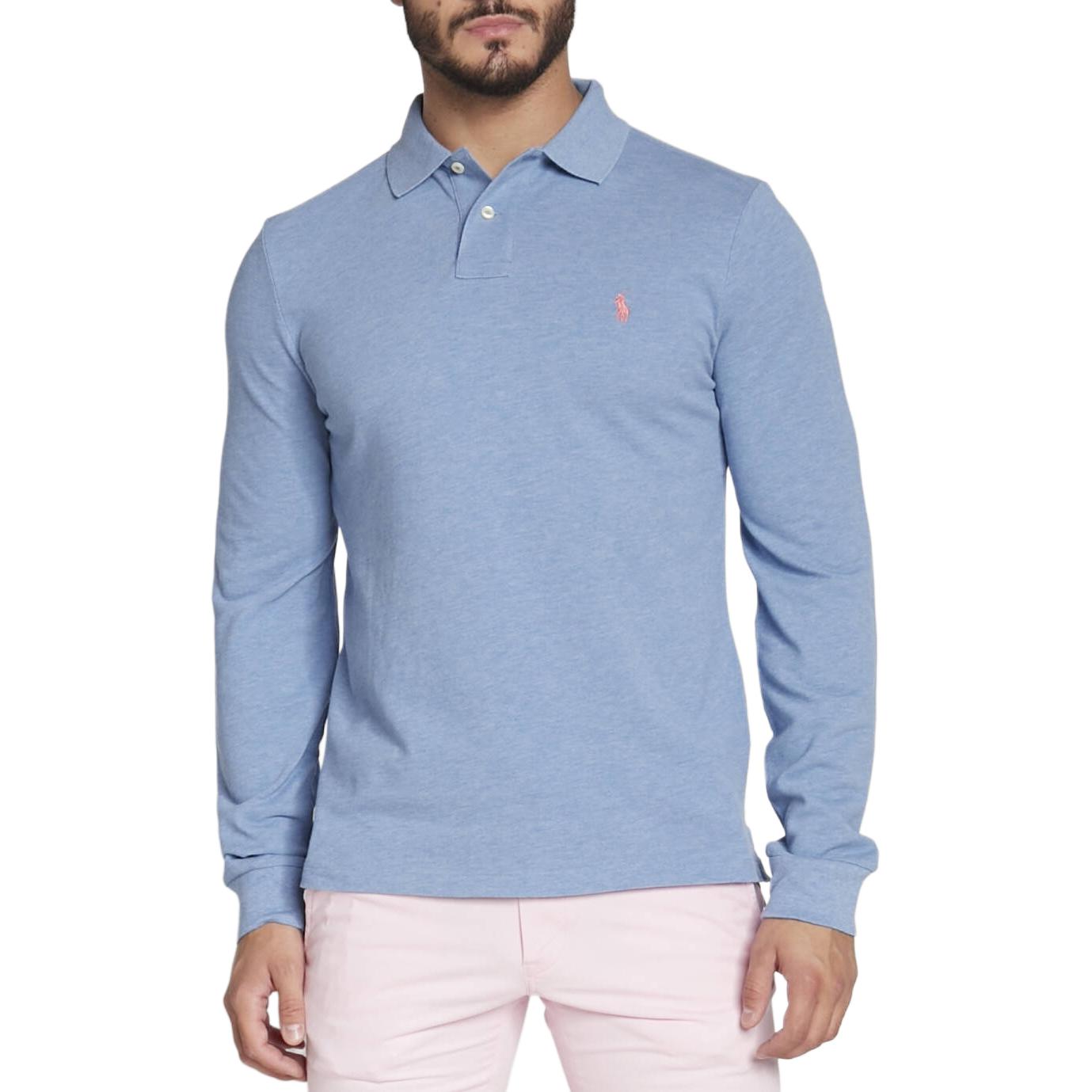 Polo Ralph Lauren Футболка-поло мужская, светло-голубая — фото 3