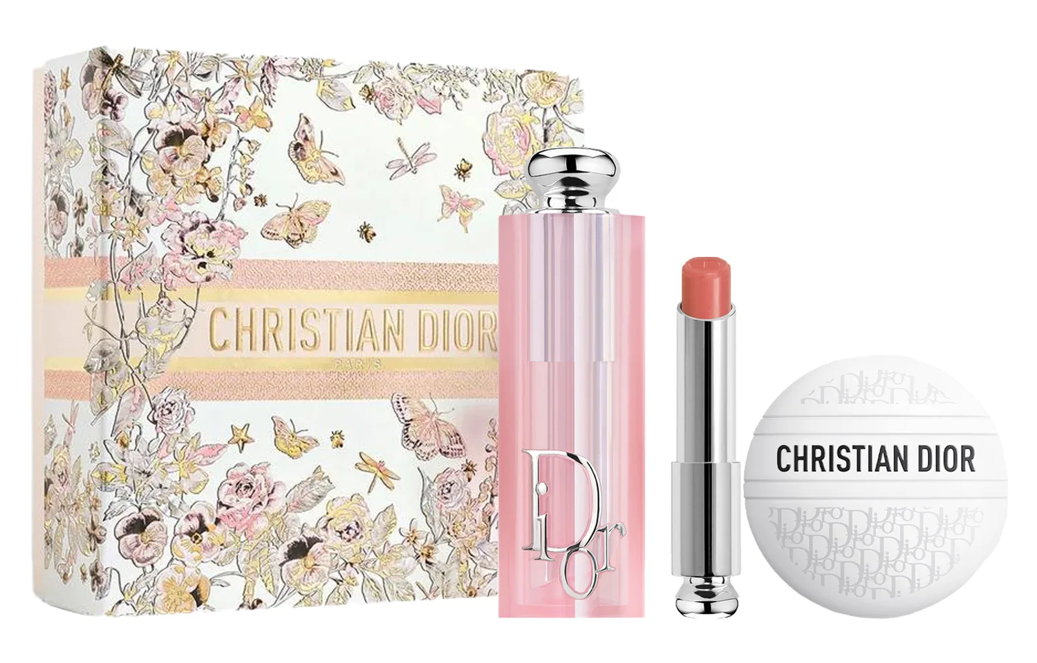 DIOR Набор для ухода Heartbeat Monogram Frost Box увлажняющий 50мл+#012Rosewood холодный подтон
