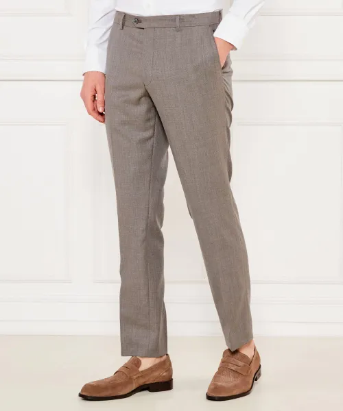 

Шерстяные брюки-чинос от Dandy Slim fit Oscar Jacobson, серый