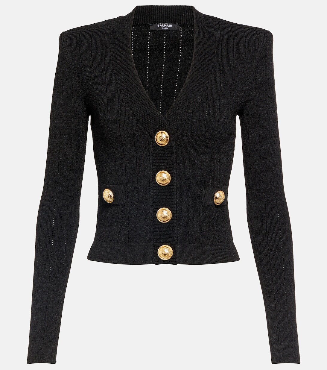 

Укороченный кардиган BALMAIN, черный