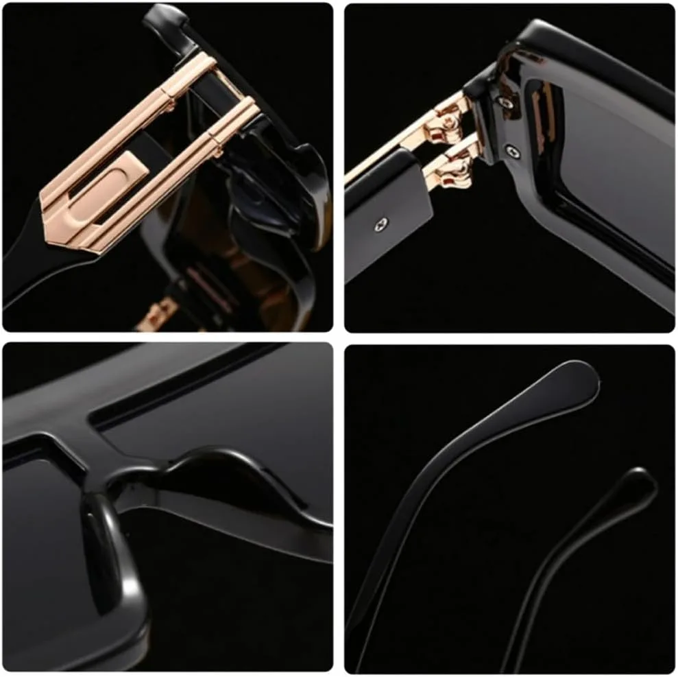 

Солнцезащитные очки в стиле ретро 2027 года для женщин и мужчин, для активного отдыха на природе и вождения, с защитой от УФ-излучения UV400 MTZJH, Black Red Black