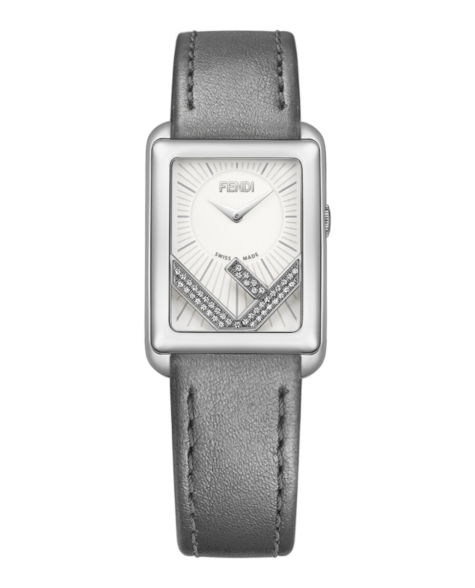 

Часы Run Away Diamond Fendi, цвет grey/stainless steel/silver