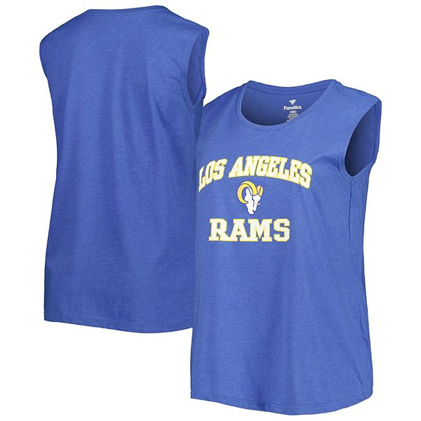 

Женский плюс сайз топ fanatics branded royal los angeles rams Unbranded