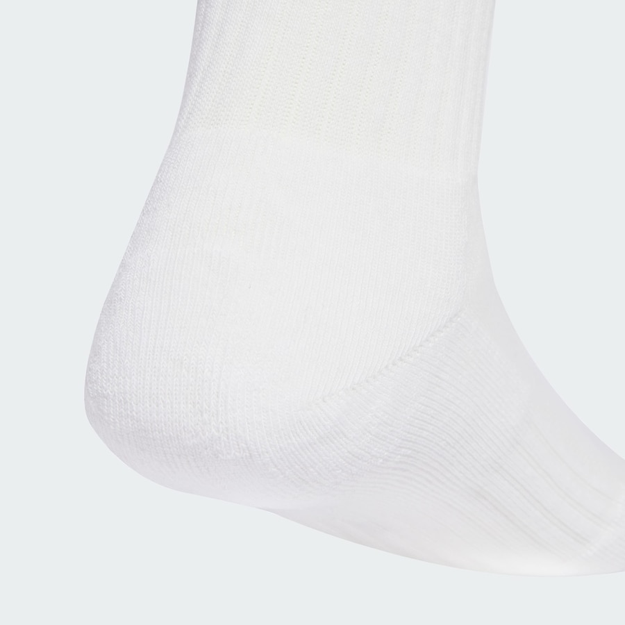 Спортивные носки ADIDAS PERFORMANCE 3-Stripes Cushioned Crew 3 Pairs, белый — фото 4