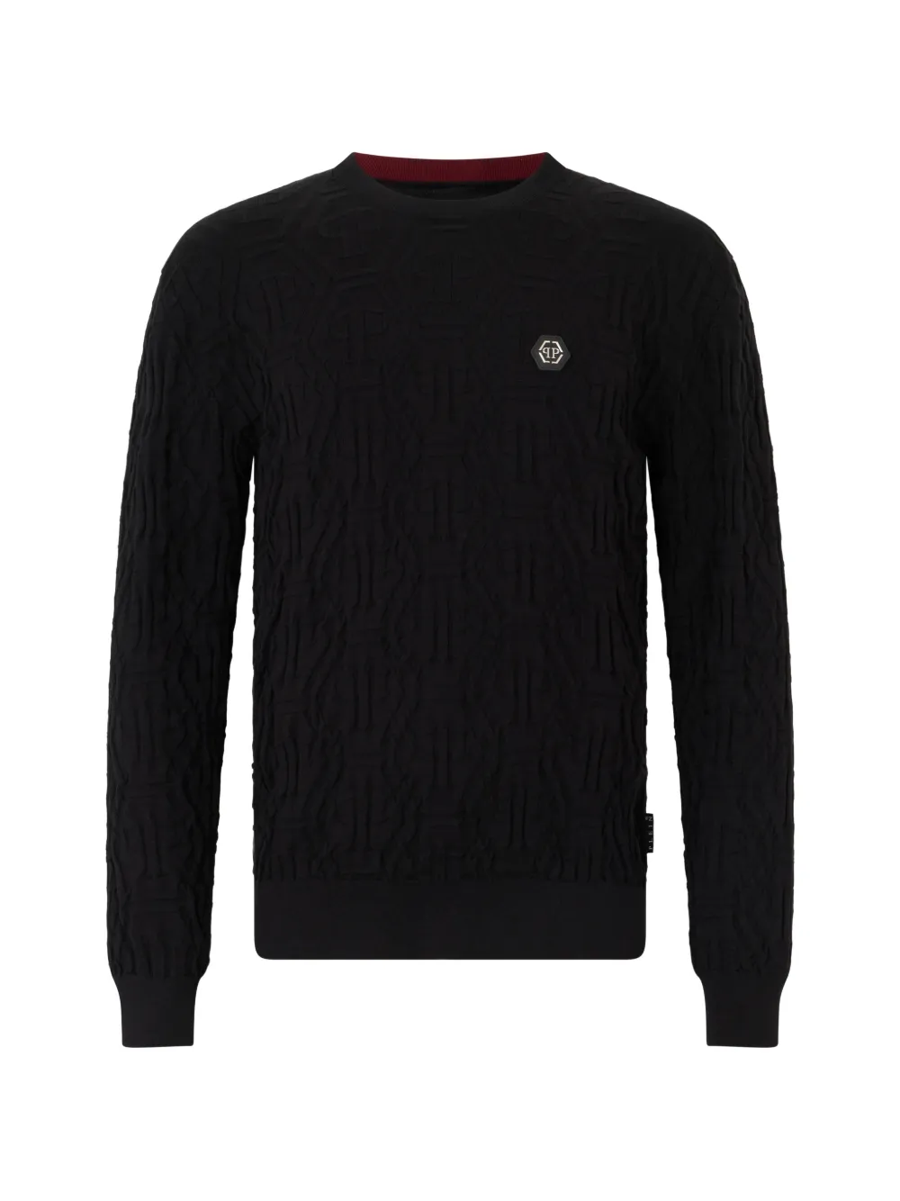 

Свитер с круглым вырезом Philipp Plein, черный