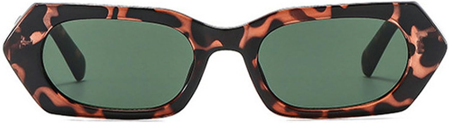 

Солнцезащитные очки в винтажной оправе неправильной квадратной формы, маленькие, для женщин и мужчин, роскошные солнцезащитные очки с заклепками, популярные в стиле панк для активного отдыха mincl, Green