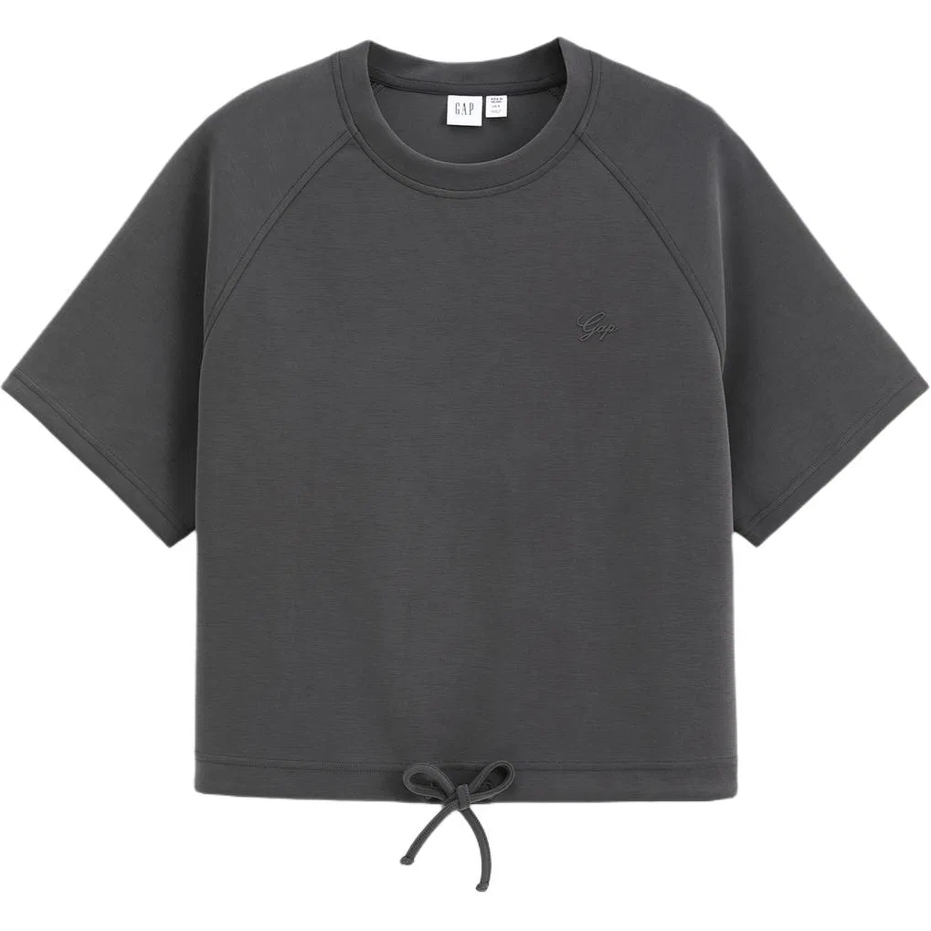 Футболка женская с круглым вырезом GAP, Carbon Gray