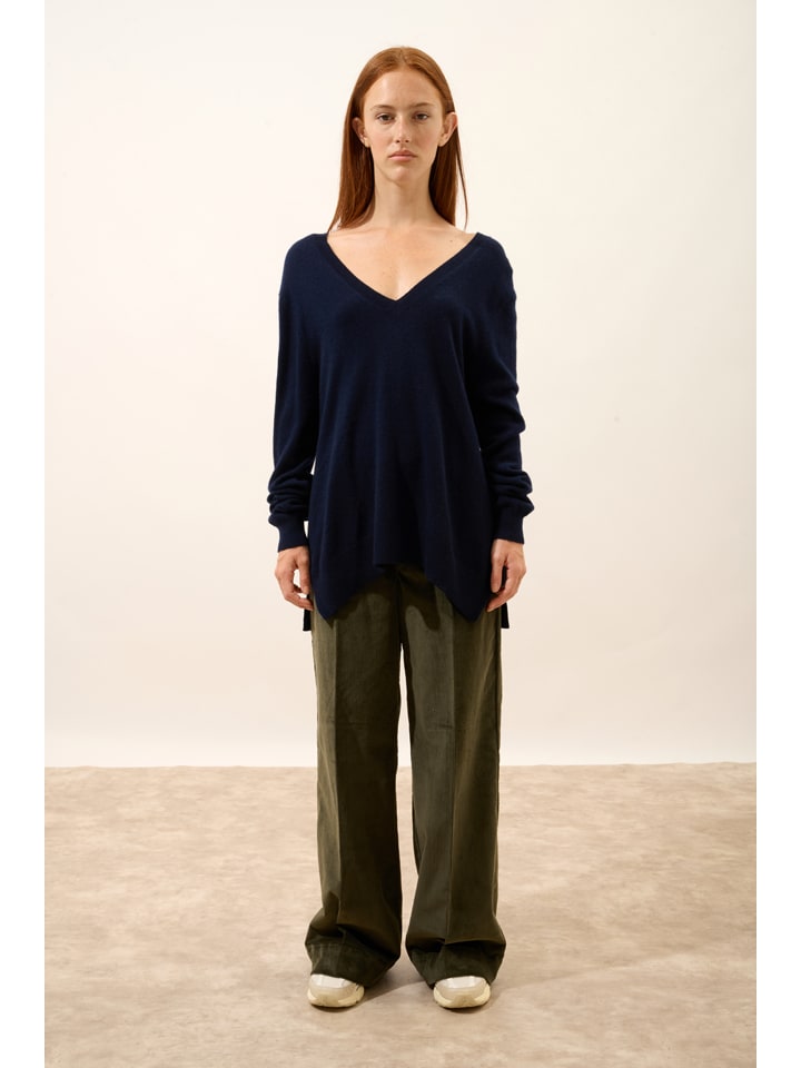 

Just Cashmere Кашемировый свитер "Опал" темно-синего цвета