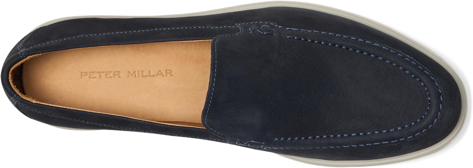 Лоферы Peter Millar Excursionist Nubuck Venetian Loafers, цвет Dark Navy — фото 2
