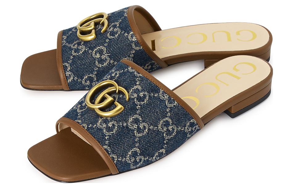 Сандалии (WMNS) Gucci GG Denim 647630-2KQ50-4462 — фото 2