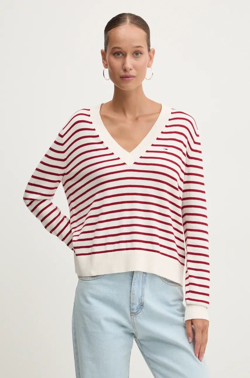 

Свитер Томми Джинс Tommy Jeans, красный