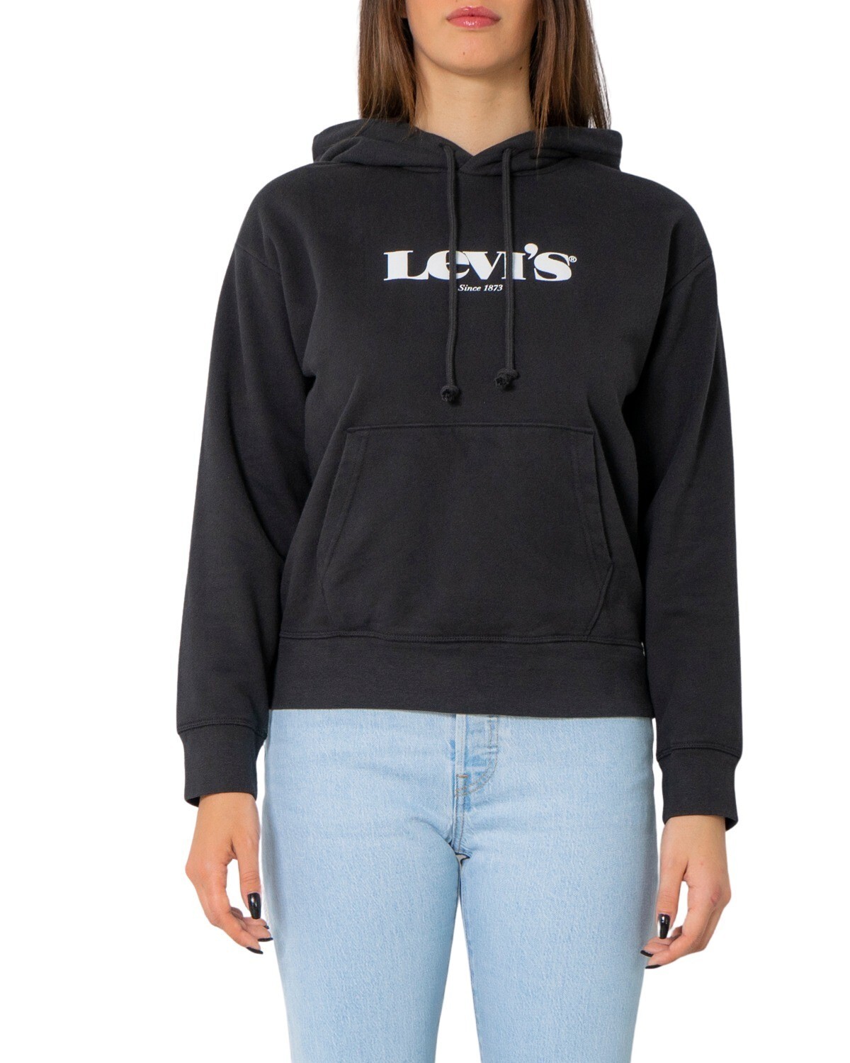 

Толстовка женская Levi´s с логотипом бренда, черный