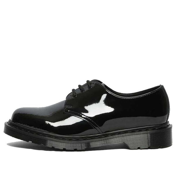 

Тапочки 1461 made in england mono patent leather oxford shoes 'black' Dr. Martens, черный