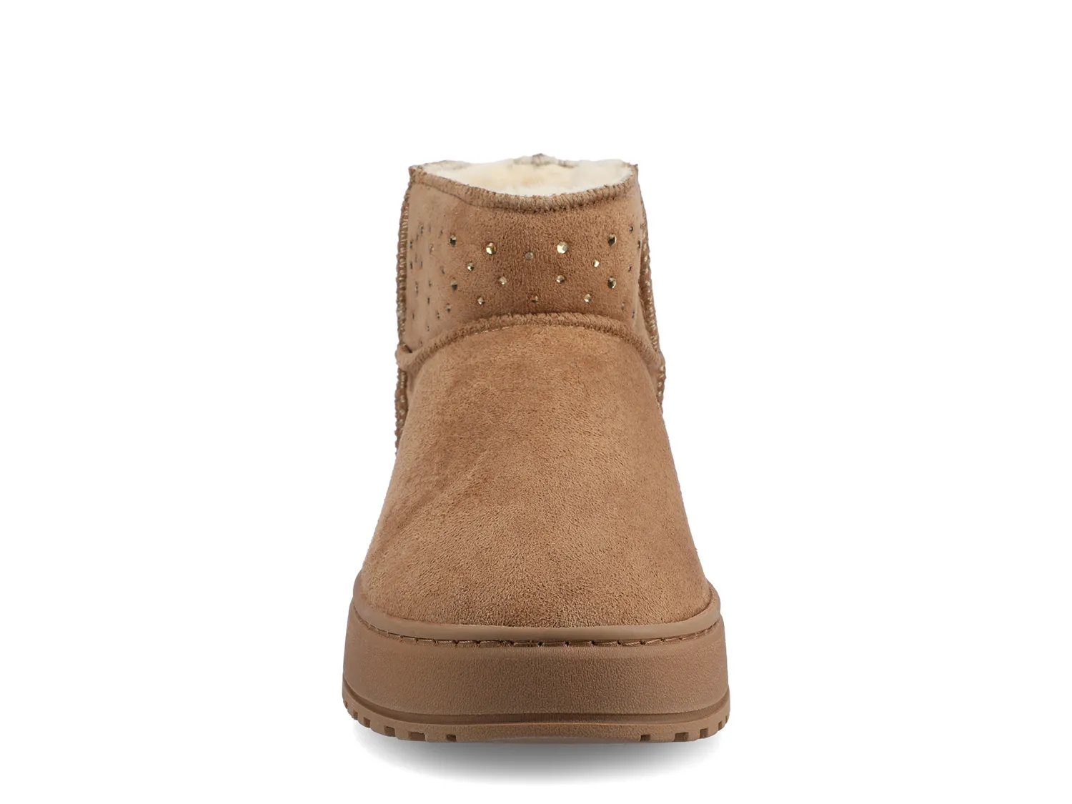 Тапочки Journee Tarla Bootie Slipper - Women's, светло-коричневый — фото 2