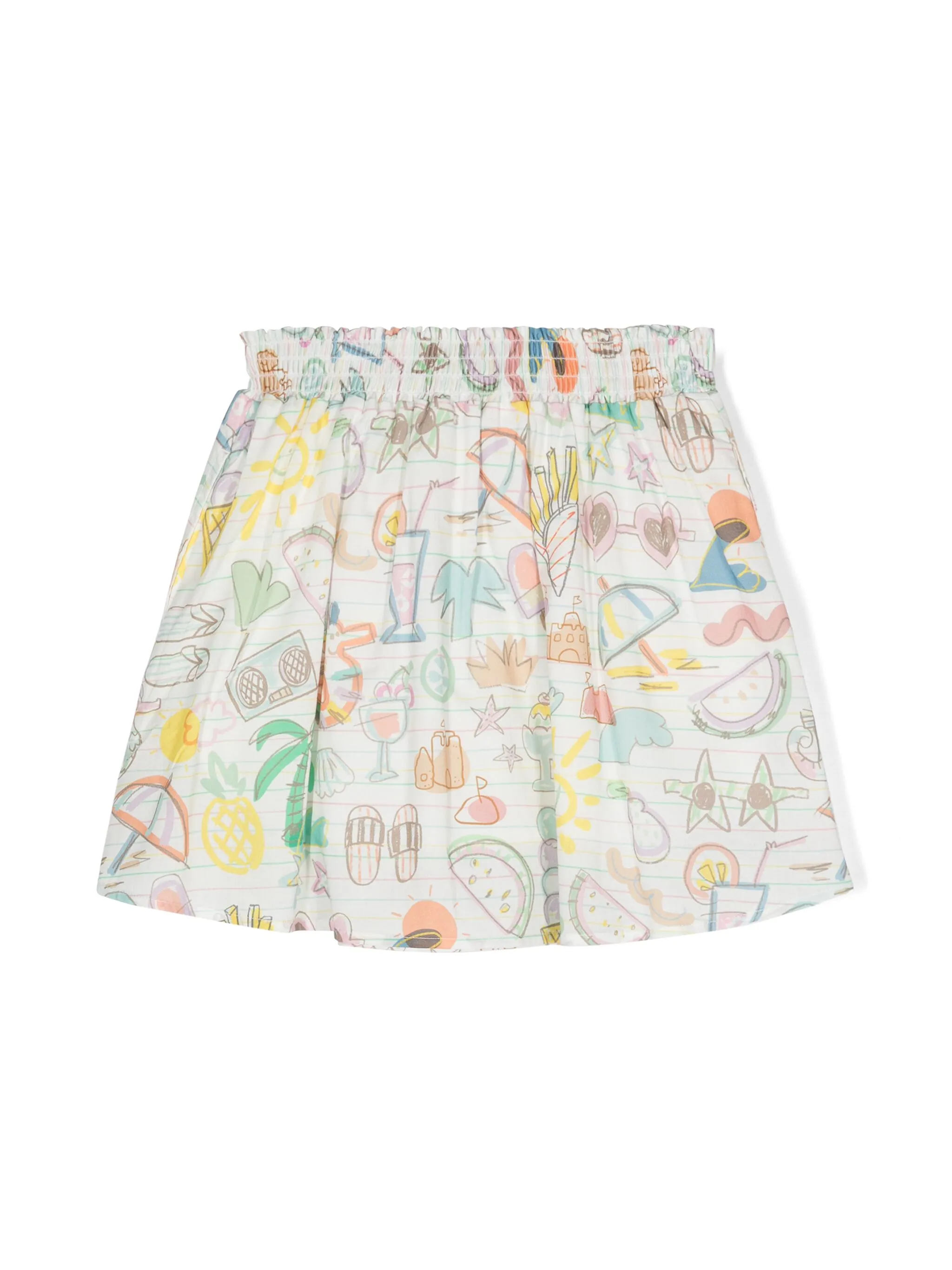 Юбка с принтом Stella Mccartney Kids, белый — фото 2