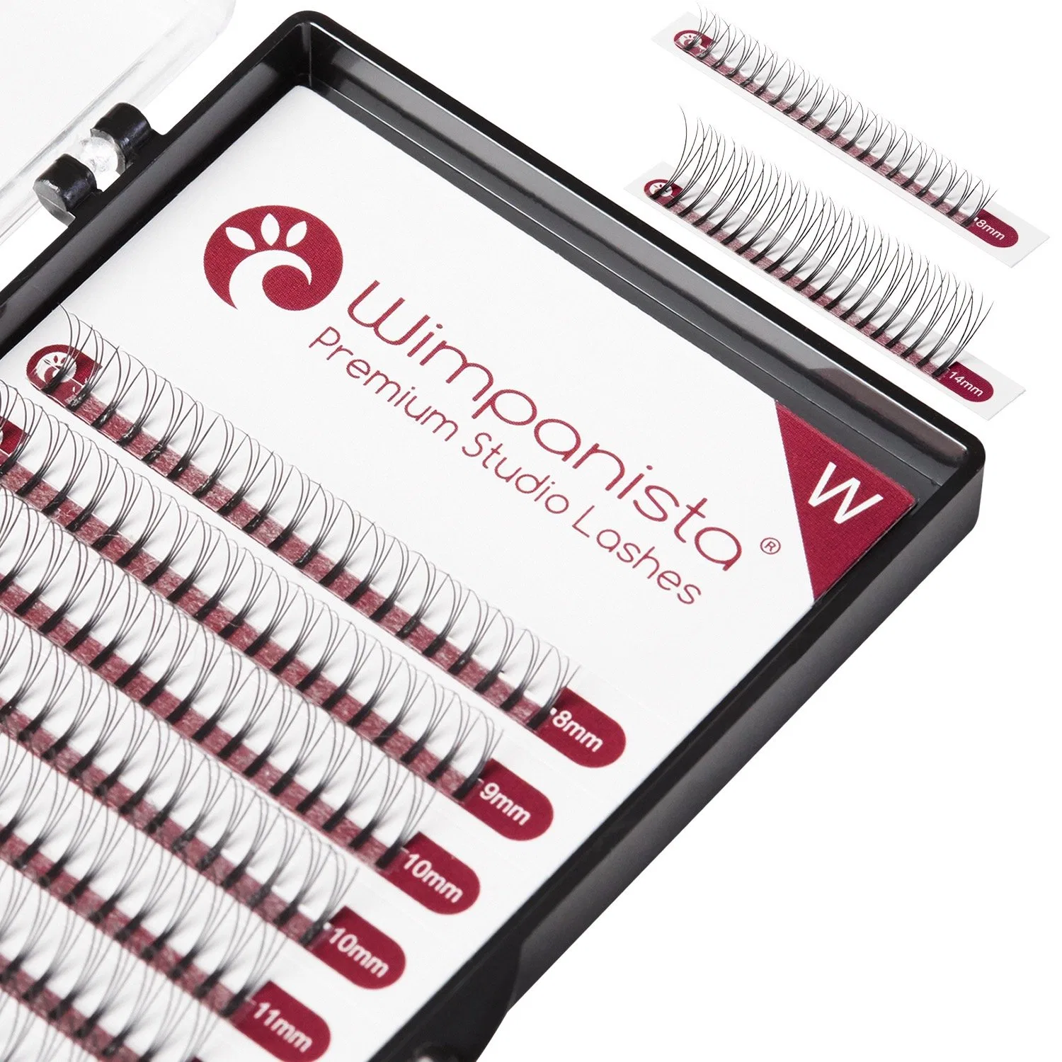 Накладные ресницы «W - Silk Lashes» для 3D-наращивания Wimpanista