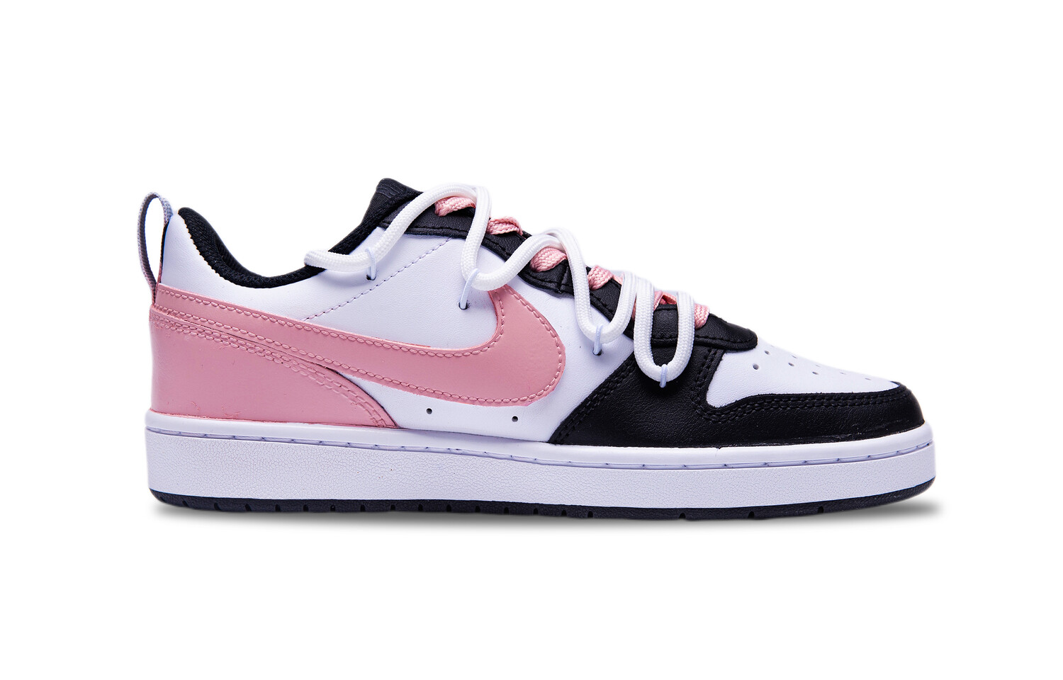 

Кроссовки Nike Court Borough Skateboarding Shoes Women's Low-top Pink White Black, черный