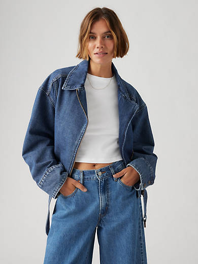 

Байкерская куртка Levi's, цвет Mastermind - Medium Wash