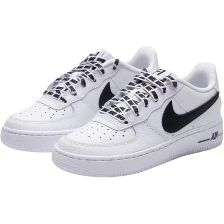 Кроссовки для скейтбординга Air Force 1 Cushioning Abrasion Resistant Breathable Low top для подростков, белые Nike, белый — фото 4