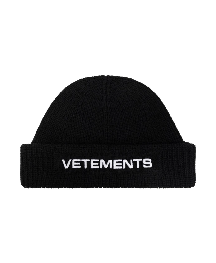 

Шапка с логотипом Vetements, черный