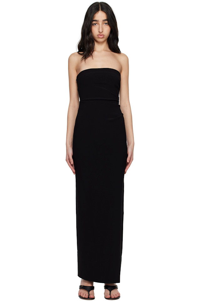 

Макси-платье без бретелей Reina Bec + Bridge, черный