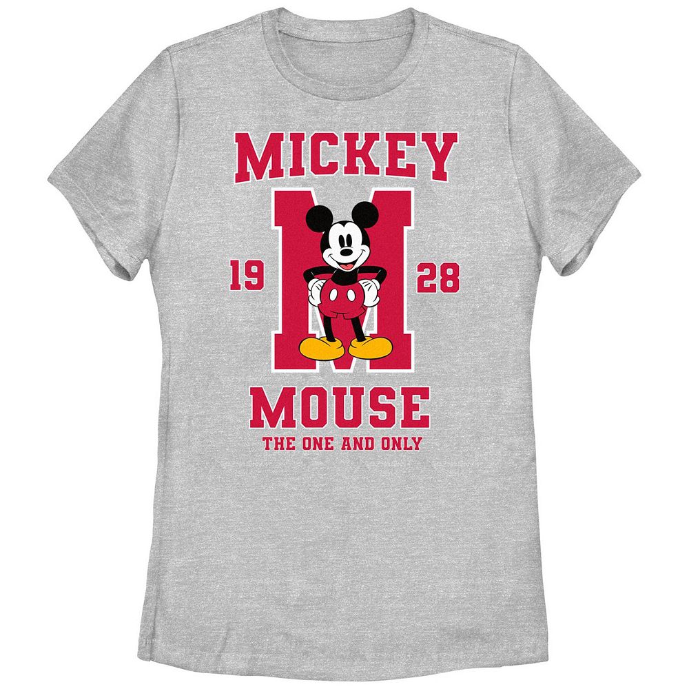 

Футболка с рисунком для юниоров Disney's Mickey Mouse The One And Only 1928 года, цвет Athletic Heather