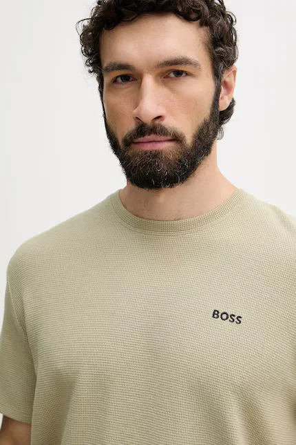 Футболка Waffle T-Shirt BOSS, зеленый — фото 3
