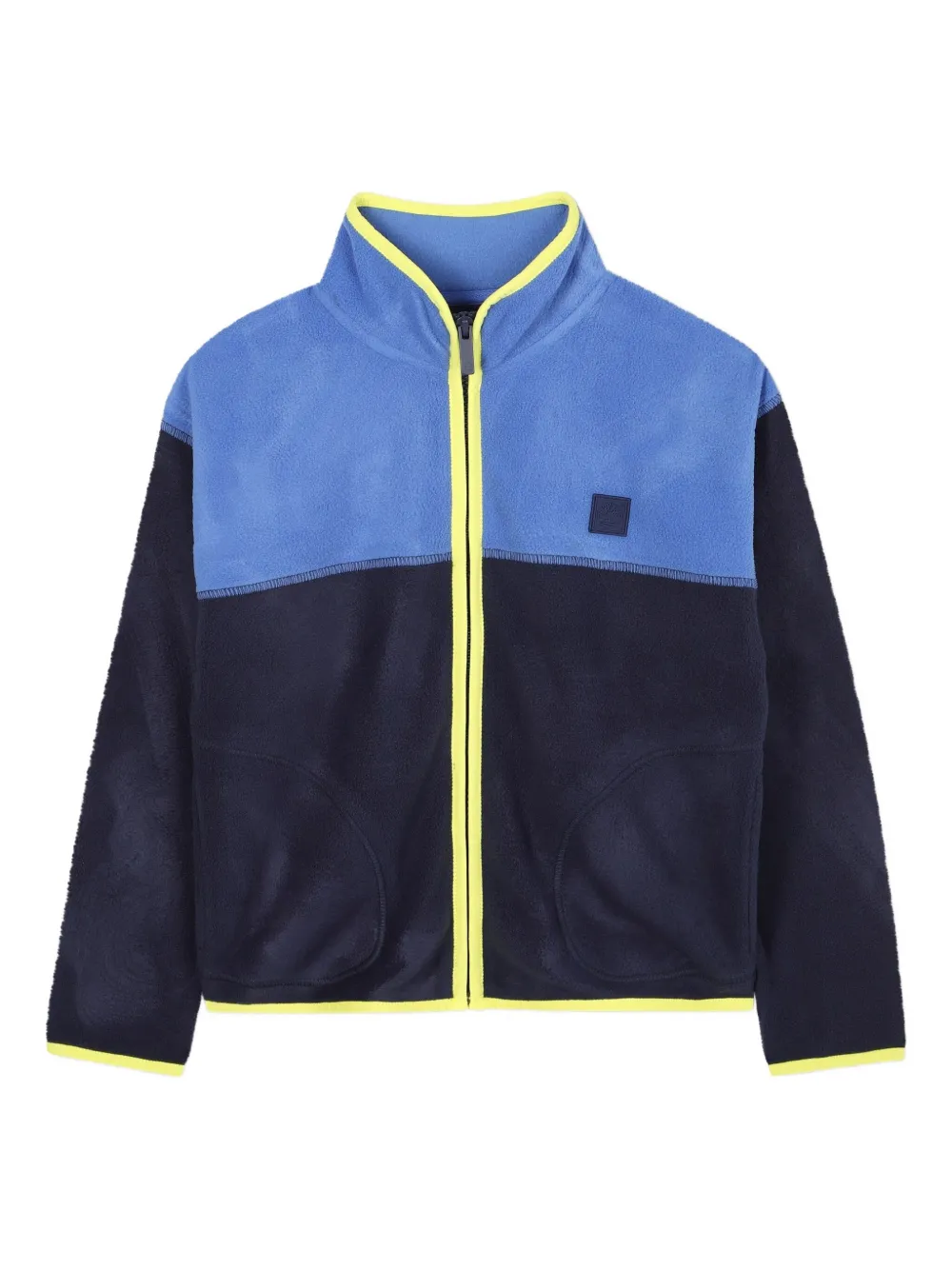 

Двухцветный флисовый кардиган Timberland Kids, синий