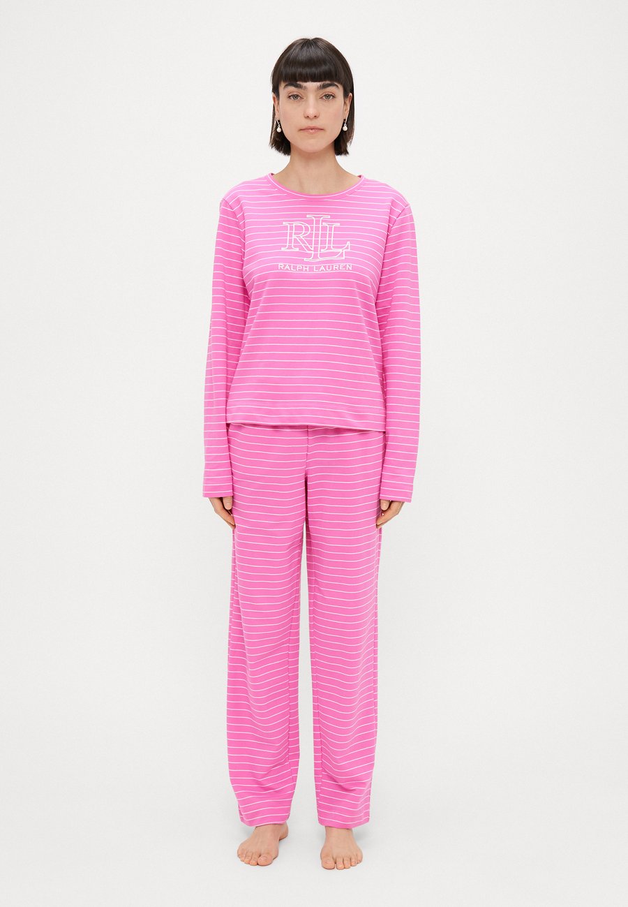 

Пижамный комплект Lauren Ralph Lauren CREW NECK LONG PAJAMA, Pink /Pink