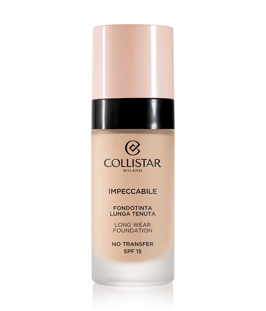 

Жидкая основа Collistar Make-Up Impeccabile Long Wear Foundation Spf 15, Avorio Rosato, 30 ml