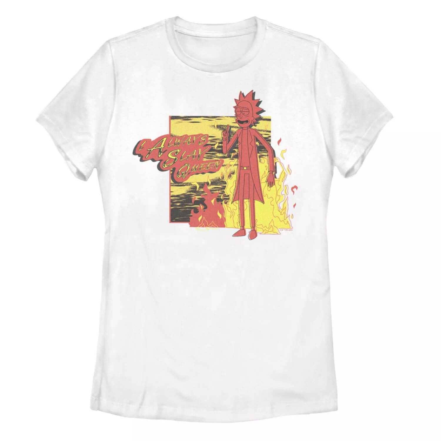 

Красно-желтая футболка с рисунком «Рик и Морти, я всегда убиваю королеву» для юниоров Licensed Character, Красный, Красно-желтая футболка с рисунком «Рик и Морти, я всегда убиваю королеву» для юниоров Licensed Character