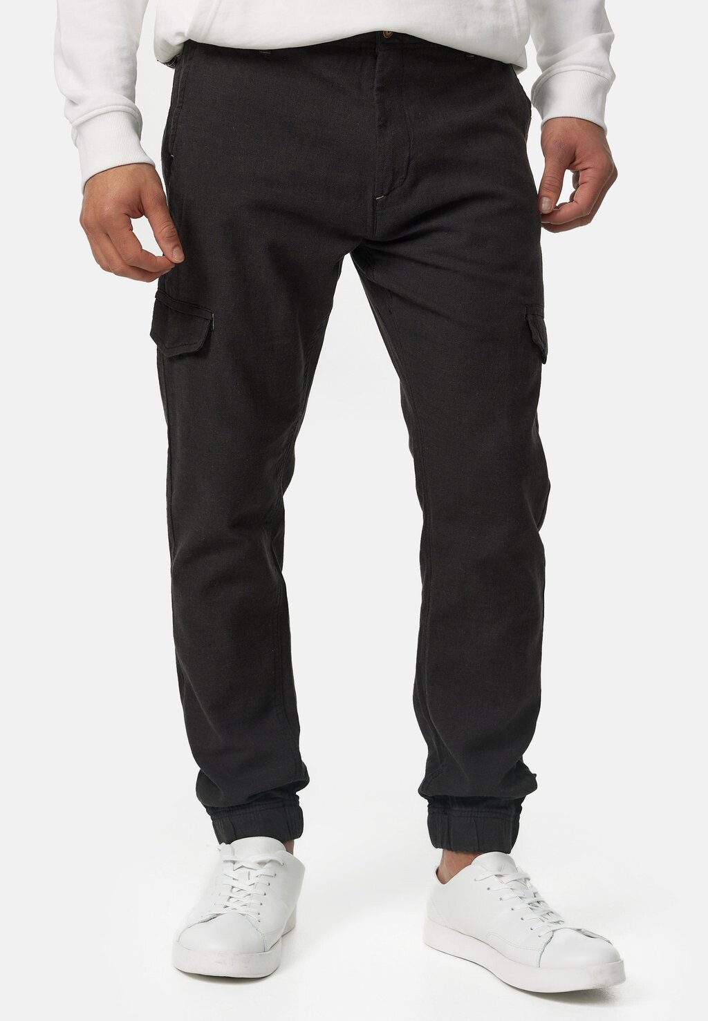 

Брюки-карго BOOTH INDICODE JEANS, цвет black