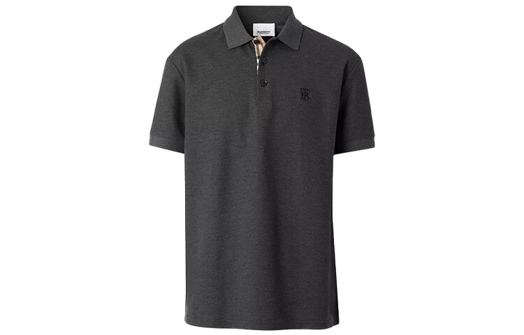

Рубашка поло мужская Carbon Hemp Ash Burberry, цвет Carbon hemp ash