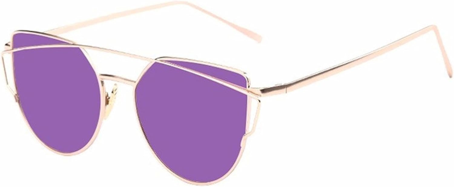 

Солнцезащитные очки с защитой UV400 | Линзы «кошачий глаз» цвета розового золота | для женщин и мужчин, для занятий спортом на открытом воздухе и вождения DSVIGF, C08 Gold Purple