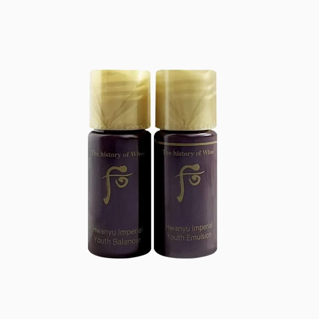 The History Of Whoo Набор пробников эссенция для сияния кожи эмульсия увлажняющая 5мл*10+0,6мл*2/коробка, 5ml Lotion * 10+0.6ml Face Cream * 2/5 Boxes, with A Free Makeup Bag — фото 3