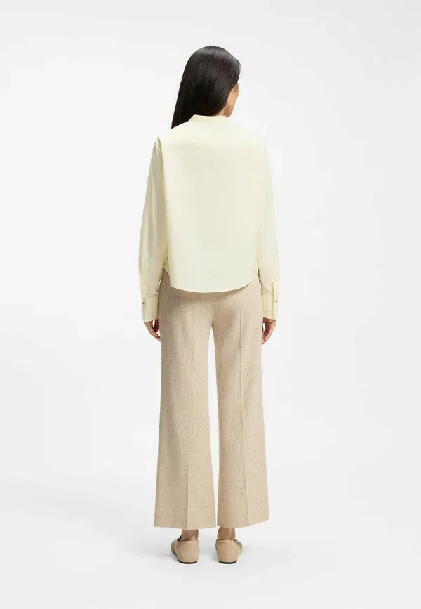 Блуза Bertyna_Monday button down blouse Boss, светло-бежевый — фото 3