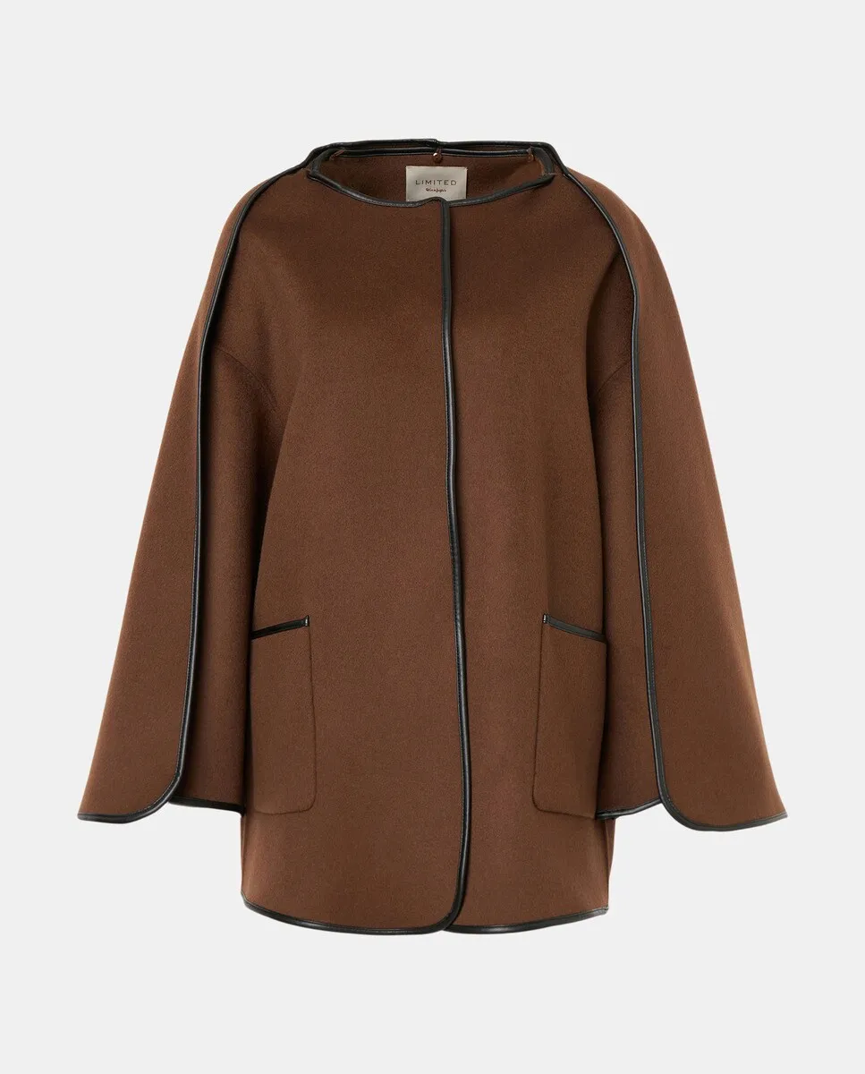 

Двусторонняя женская куртка с планками Woman Limited El Corte Inglés, коричневый