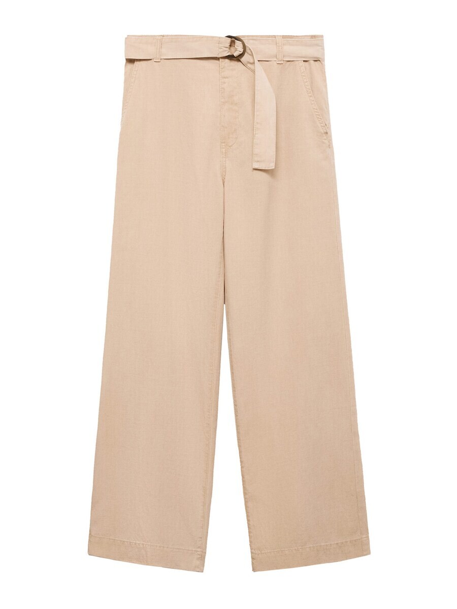 

Тканевые брюки MANGO Wide leg Pants Lea, бежевый