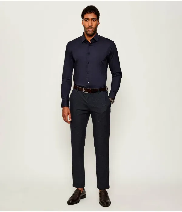 H-Hank-S-Kent-C3-253 футболка slim fit Boss, темно-синий — фото 2