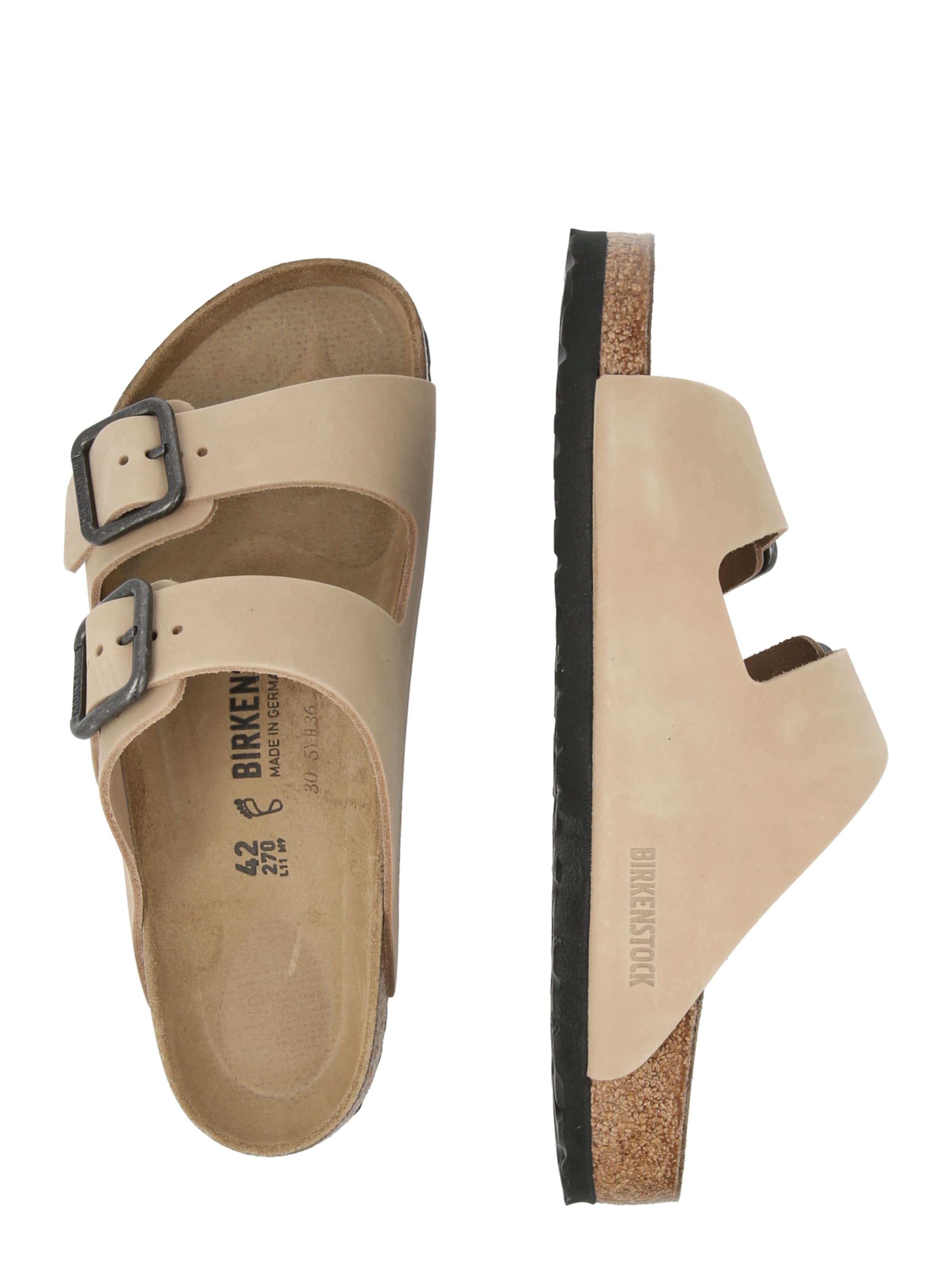 BIRKENSTOCK Мюли 'Arizona' в бежевом цвете — фото 2