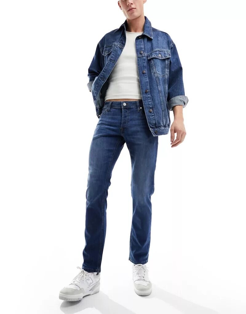 

Голубые джинсы узкого кроя Jack & Jones Glenn