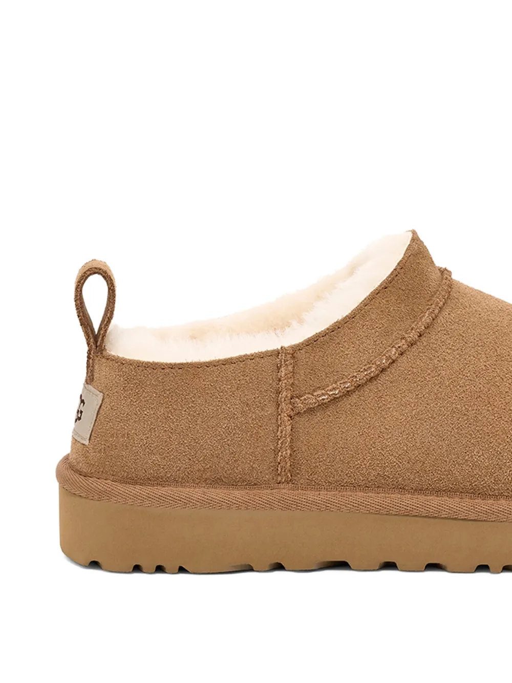 Кожаные тапочки Loop Ugg, коричневый — фото 2