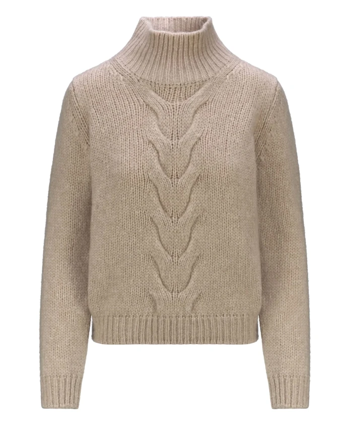 

Пушистый шерстяной свитер из смеси мериносовой шерсти K-Way, розовый