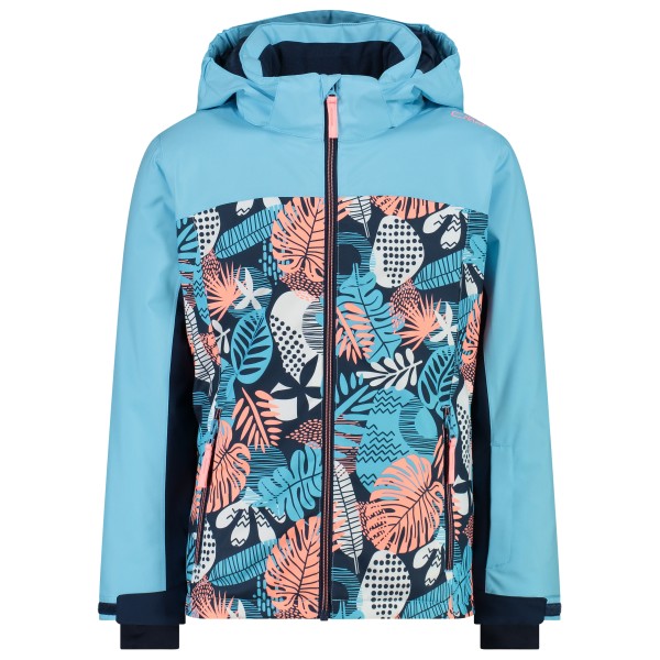 

Куртка для девочек с капюшоном на кнопках, твил - горнолыжная куртка Cmp, мультиколор