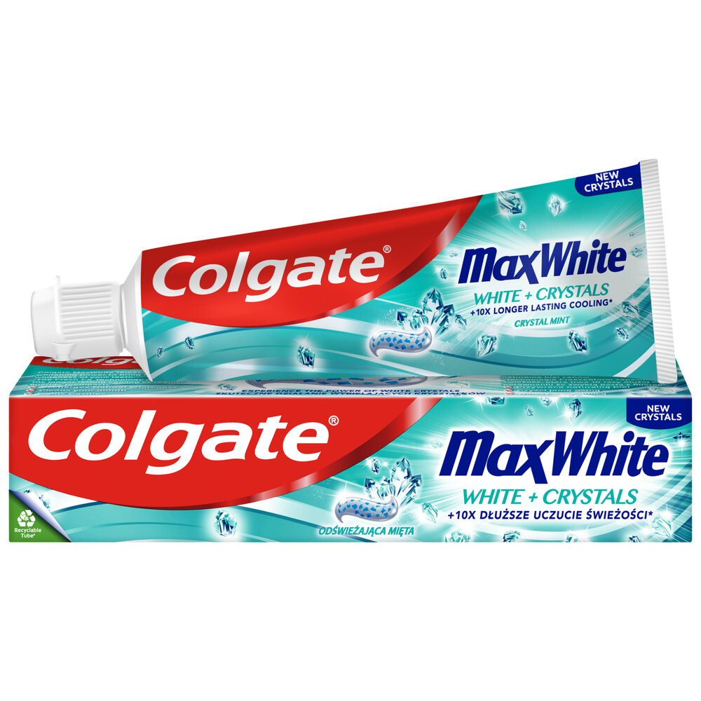 

ЗУБНАЯ ПАСТА COLGATE MAX WHITE БЕЛАЯ КРИСТАЛЛ 75 МЛ