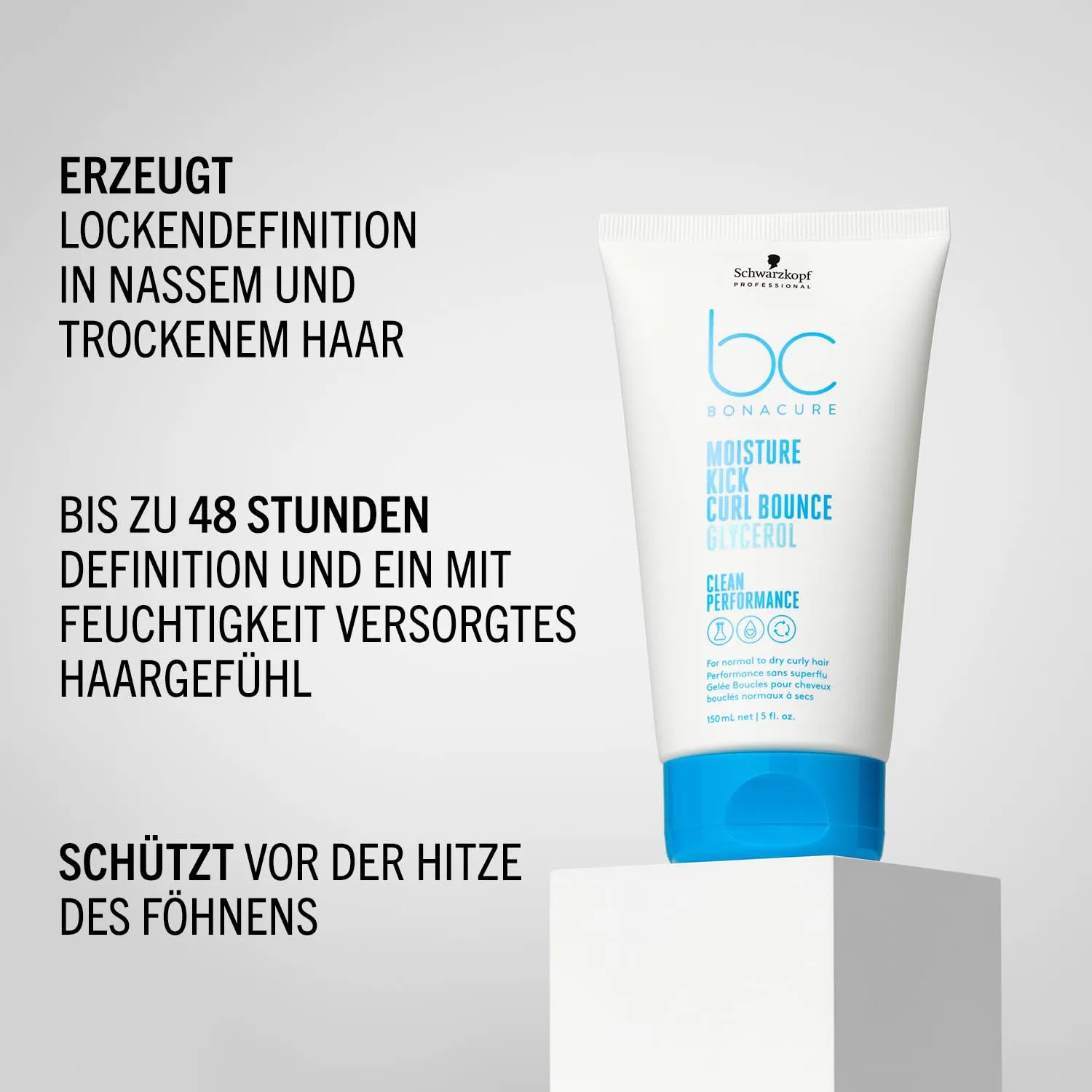 Несмываемый крем для кудрявых волос «Bonacure Moisture Kick Curl Bounce» от Schwarzkopf Professional Bc Bonacure — фото 4