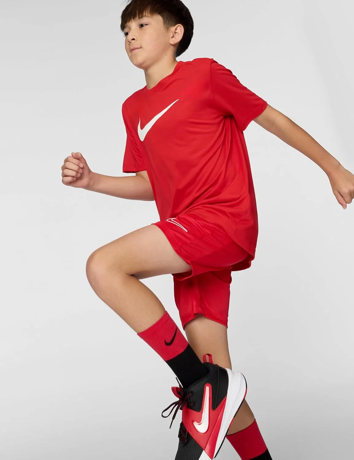 Футболка с логотипом Nike Dri-FIT, университетский красный — фото 2
