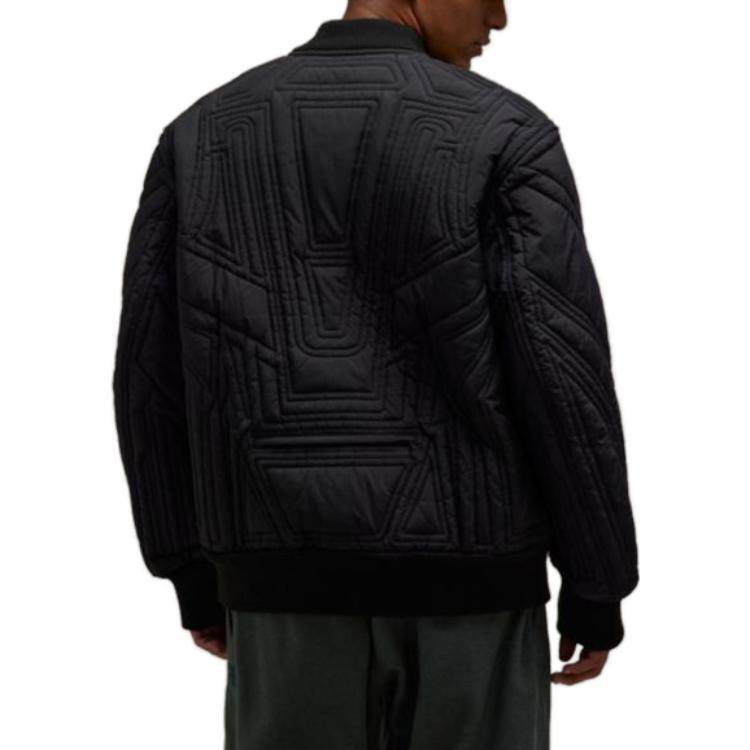Y-3 Стеганая куртка-бомбер на молнии, Black — фото 4